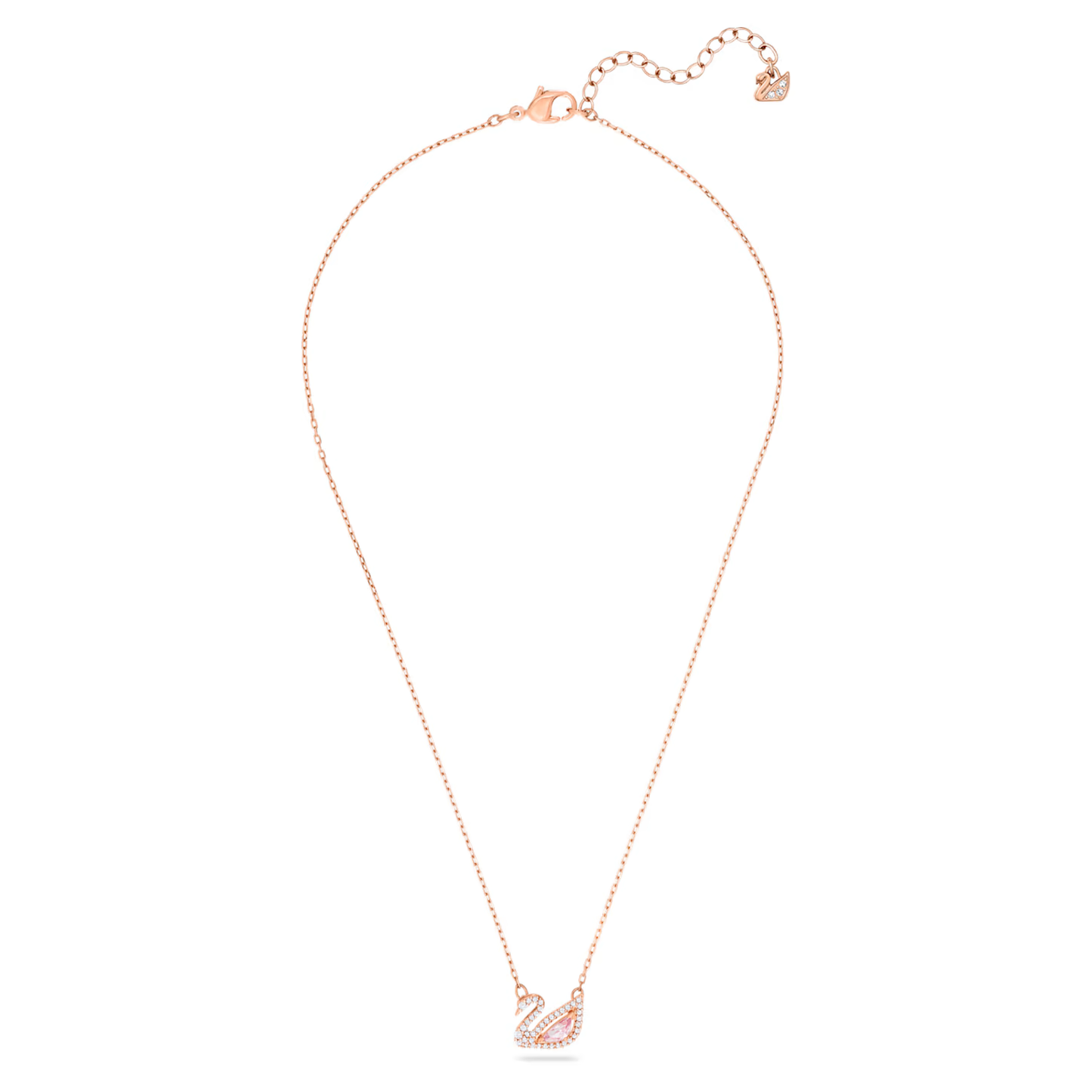 Sterling Silver Rose Gold-Plated Swan Necklace | 925 | 3.25 gm