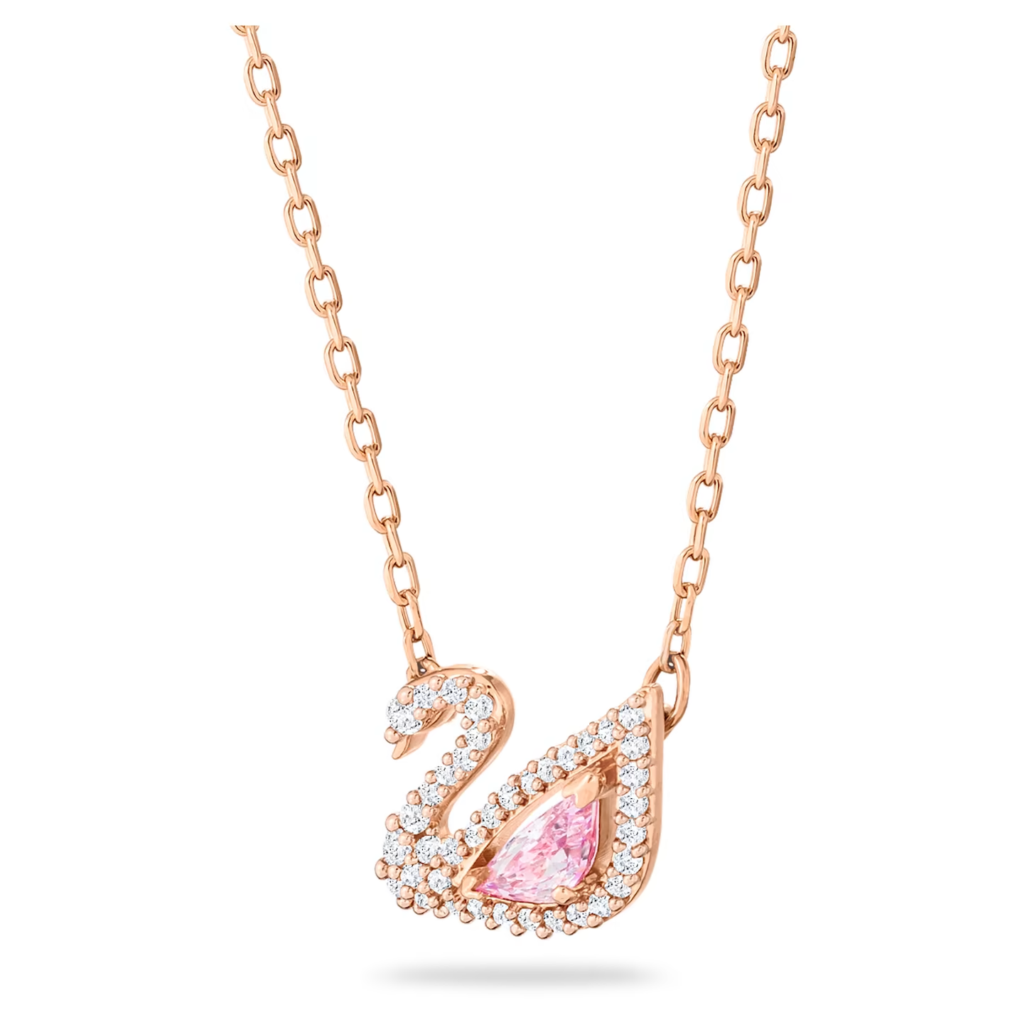 Sterling Silver Rose Gold-Plated Swan Necklace | 925 | 3.25 gm