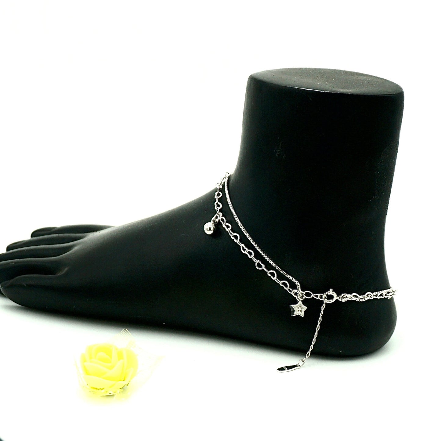 Silver Charm Anklet