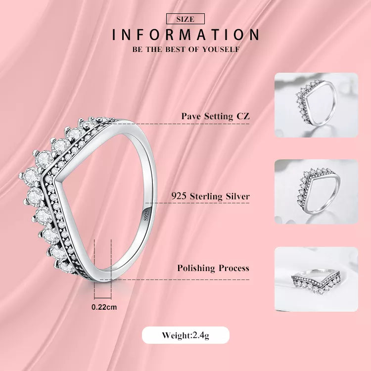 Fashion 925 Silver Jewelry CZ Engagement Crown Ring Index Finger Rings  Three Colors Available - China Crown Ring and 925 Silver Ring price |  Made-in-China.com