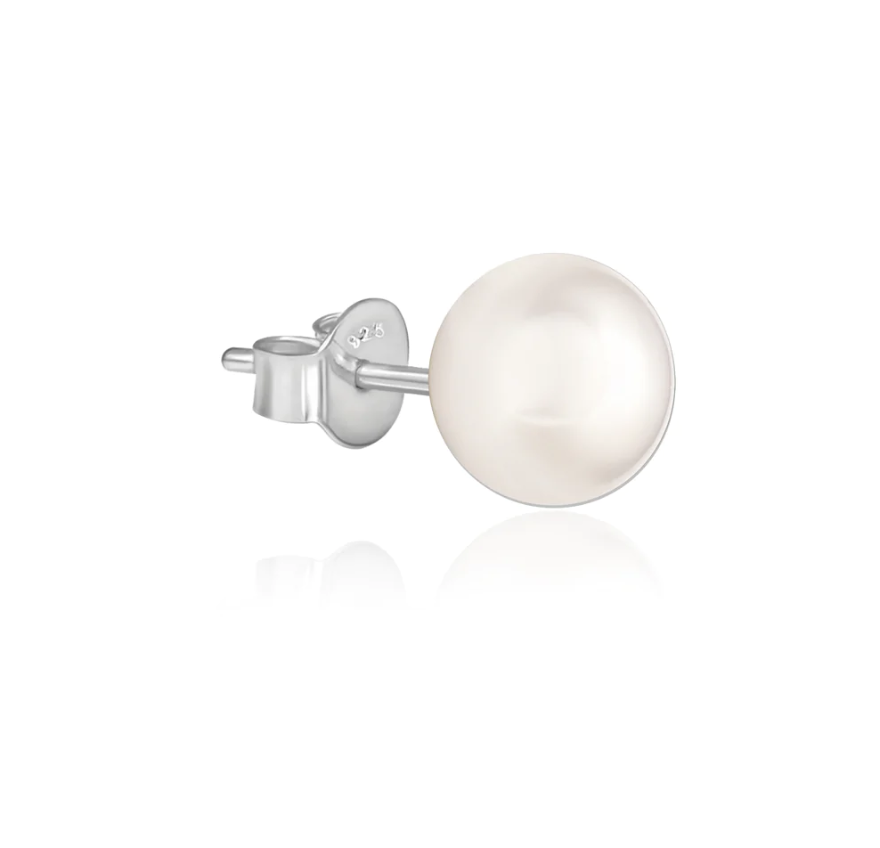 White Pearl Earrings